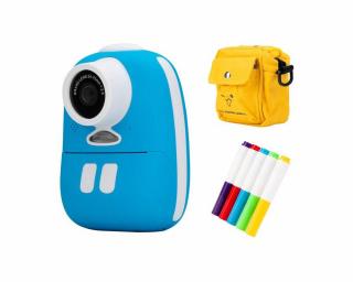 Fotoaparát + kamera s okamžitým tiskem Redleaf BOB (modrý)