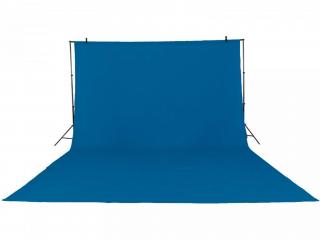 Fotografické plátno blue screen bavlna 3x6m (modrá)