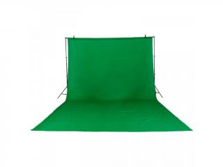 Fotografické plátno green screen bavlna 2x3m (zelené)