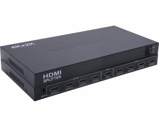 HDMI > 8x HDMI rozbočovač (4Kx2K) se zesilovačem 20 metrů