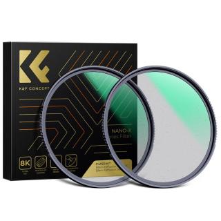 K&F Concept Black Mist set dvou filtrů 1/4 & 1/8 (55mm)  Prémiový Black Mist filtr SKU.1908