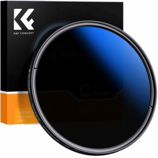 K&F Concept Nano-C HMC Fader ND2-400 Nastavitelný šedý filtr – 52 mm  KF01.1399