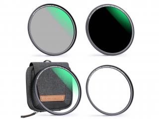 KF Concept sada magnetických filtrů MCUV+CPL+ND1000+Magnetický redukční kroužek s pouzdrem (72mm)  SKU.1625