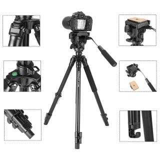 Kingjoy VT-1200 stativ s fluidní hlavou VT-1510  Odnímatelná hlava