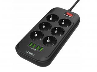 Ldnio SE6403 rozbočovací zásuvka s USB nabíječkou