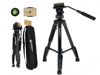 LENSBOT GENR-I - video stativ s fluidní hlavou (170cm)  Výška 170cm, nosnost až 8kg