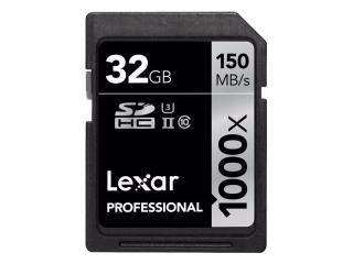 Lexar Pro 1000X SDHC/SDXC UHS-II U3 R150/W90 paměťové karty 32GB