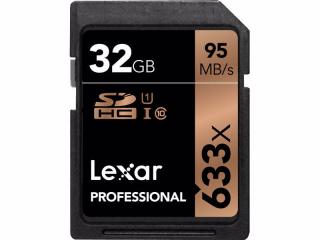 Lexar Pro 633X SDHC/SDXC UHS-I U1/U3 (V30) R95/W45 paměťové karty 32GB (V10) R95/W20