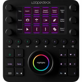 Loupedeck CT konzole pro úpravu fotek a videa (Adobe Lightroom, Premiere Pro, Final Cut PRO X)