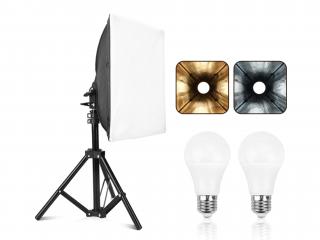 Mini Softbox (30x30cm) a stativ 68cm (6400-3000K)