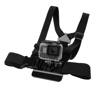 Popruh a vesta na tělo s držákem pro GoPro Hero 13/12/11/10/9/8/7/6/ SJCAM a další sporovní kamery