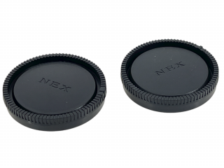 Přední a zadní krytka na objektiv Sony NEX (E-mount)