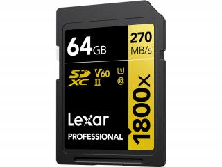 Pro 1800x SDXC U3 (V60) UHS-II R270/W180 paměťové karty 64GB