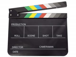 Profesionální filmová klapka (černá)