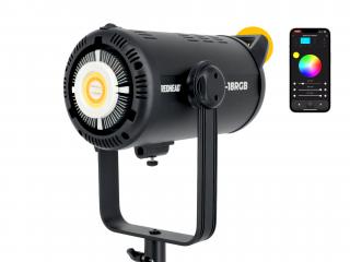 REDHEAD LX-18RGB 180W COB LED světlo s HSI (RGB) režimem  16000 lumenů, Smartphone app, RGB režim