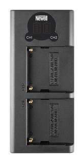 Rychlostní USB-C duální nabíječka NP-F550/770/970 baterií