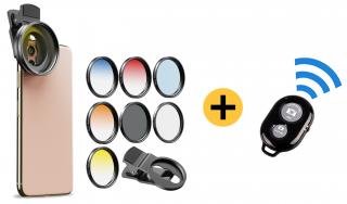 Sada 7 x 52mm filtrů pro smartphone i DSLR  Bluetooth spoušť jako dárek od FILM-TECHNIKA