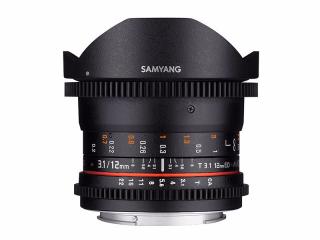 SAMYANG 12mm T/3,1 VDSLR ED AS NCS Fish-Eye Canon M