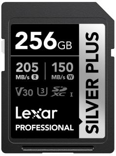 SDXC Professional SILVER Plus UHS-I/U3/A2/4K R205/W100 (V30) paměťové karty 256GB