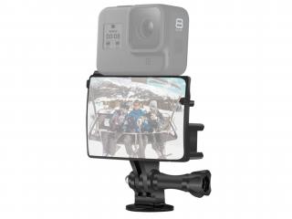 Selfie adaptér se zrcadlem a cold shoe pro akční kamery GoPro