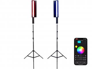 Set dvou Redhead RGB Stick 24W barevných LED světel pro foto i video + 2m stativy