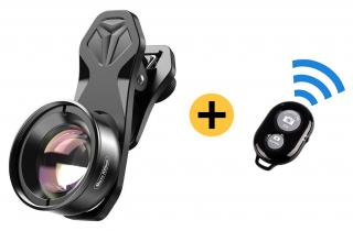Smartphone 100mm makro objektiv  Bluetooth spoušť jako dárek od FILM-TECHNIKA