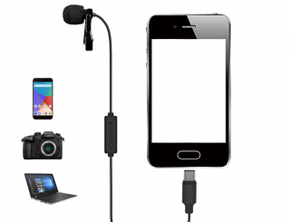 Smartphone mikrofon Comica CVM-V01SP(UC) klopový USB-C mikrofon (4,5 metrů)