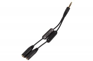 Stereo audio rozbočovací kabel