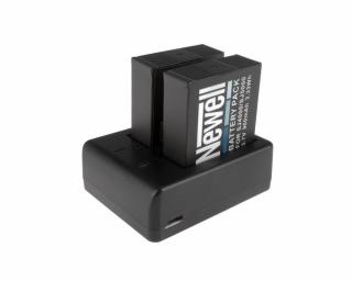 USB-DC duální nabíječka SJ4000 baterií + 2x SJ4000 baterie