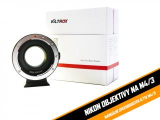 Viltrox manuální 0.71x Speed Booster pro Nikon D/G-Mount na m4/3 (ver.2020)