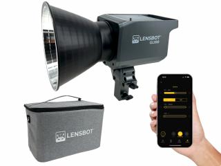 (ZÁVADA) Video foto trvalé COB LED světlo LENSBOT GL100 s Bowens Mount (2700-6500K)  Až 94000 Lux s přiloženým Hyper-reflektorem