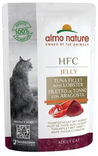 Almo Nature HFC Jelly filé z tuňáka s humrem - kapsička pro kočky 55 g