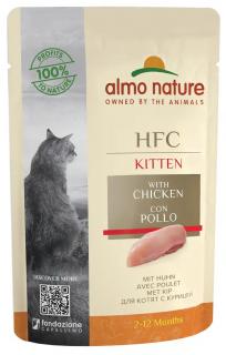 Almo Nature HFC Kitten kuře - kapsička pro koťátka 55 g