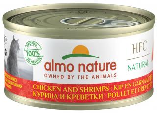 Almo Nature HFC kuře a krevety - konzerva pro kočky 70 g