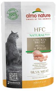 Almo Nature HFC Natural Plus kuřecí prsa - kapsička pro kočky 55 g