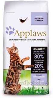 Applaws Cat Adult Chicken and Duck 2 kg  + konzerva s krůtou ZDARMA