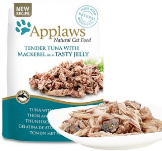 Applaws Jelly filety z tuňáka a makrela - kapsička 70 g