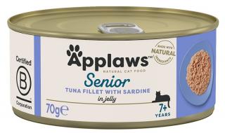 Applaws Senior tuňák a sardinka v želé - konzerva pro starší kočičky 70 g
