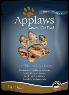 Applaws tuňák a pražma - kapsička pro kočky 70 g