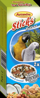 Avicentra tyčinka velký papoušek ořech a kokos - 2 ks