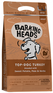 Barking Heads Top-Dog Turkey 12 kg  + 2 kg ZDARMA