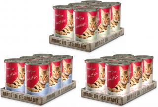 Bewi Cat Meatinis MIX druhů - konzerva 18x400 g