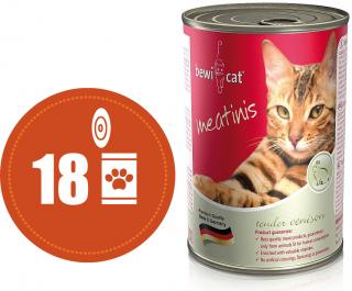 Bewi Cat Meatinis zvěřina - konzerva 18x400 g