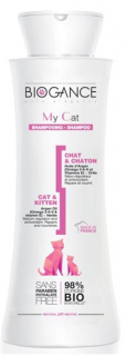 Biogance šampon bez parabenů pro kočky 250 ml