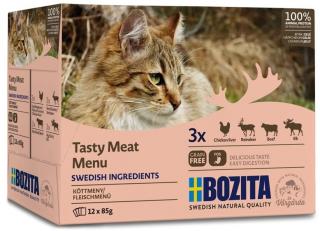 Bozita Tasty Meat Menu JELLY - kapsičky pro kočky 12x85 g
