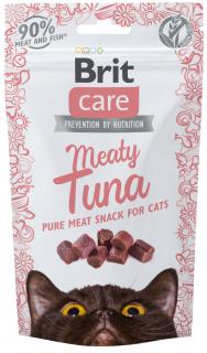 Brit Care Meaty Tuna tuňákové kousky - pamlsky pro kočky 50 g