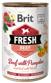 Brit Fresh Beef and Pumpkin - konzerva pro psy 400 g