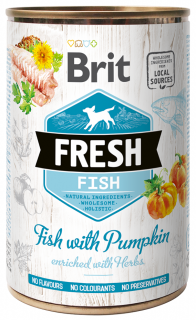 Brit Fresh Fish and Pumpkin - konzerva pro psy 400 g
