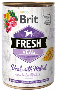 Brit Fresh Veal and Millet - konzerva pro psy 400 g