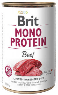 Brit Mono Protein Beef - konzerva pro psy 400 g